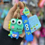 جاکلیدی سیلیکونی طرح تمساح لباس آبی