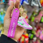 جاکلیدی سیلیکونی طرح کتانی صورتی