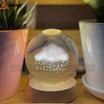 گوی سه بعدی کریستال طرح ابر