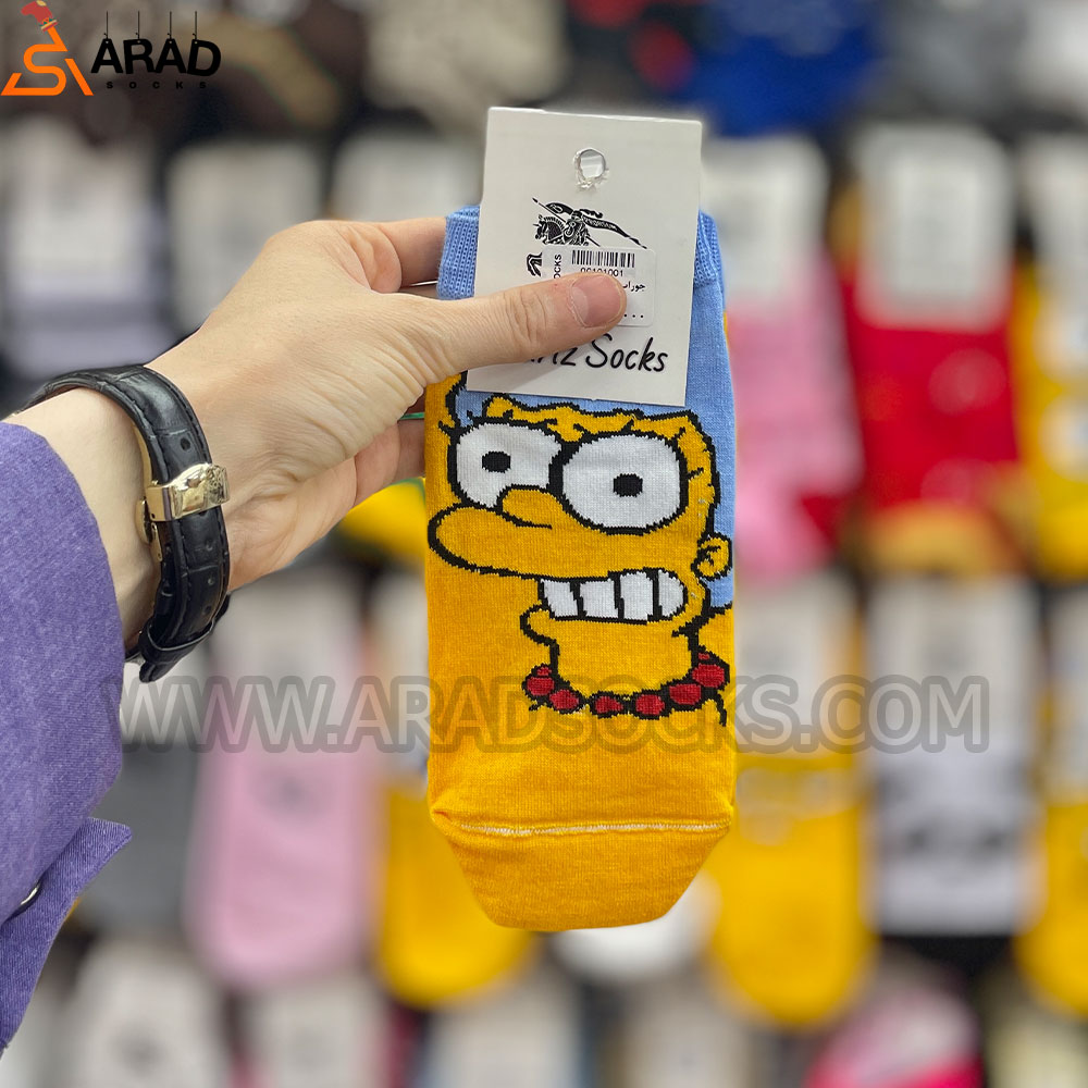 pariz5 جوراب مچی فانتزی طرح سیمپسون - Image 1