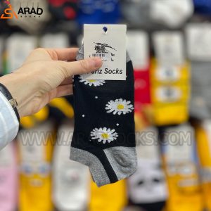 جوراب مچی فانتزی طرح بابونه