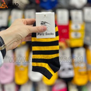 جوراب مچی فانتزی طرح زنبوری