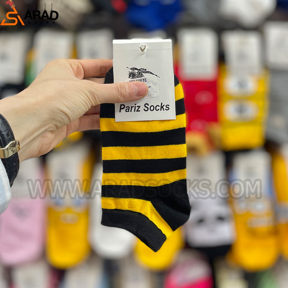 جوراب مچی فانتزی طرح زنبوری جوراب مچی فانتزی طرح زنبوری