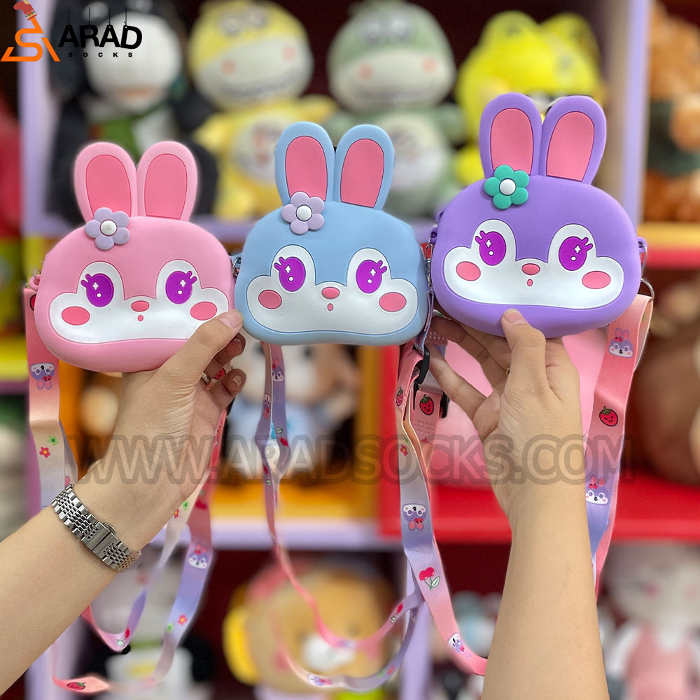 کیف سیلیکونی دوشی طرح خرگوش کیف سیلیکونی دوشی طرح خرگوش