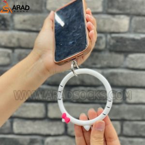 آویز موبایل سیلیکونی طرح کیتی