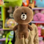 عروسک وارداتی طرح خرس لاین(براونی)