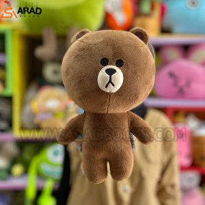 عروسک وارداتی طرح خرس لاین(براونی)