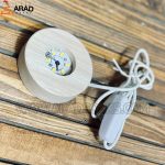 گوی کریستال سه بعدی طرح فضانورد و ماه