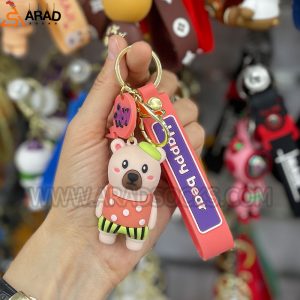 جاکلیدی سیلیکونی طرح خرس خال خالی