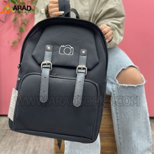 کوله پشتی کلاسیک طرح دوربین عکاسی مشکی