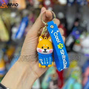 جاکلیدی سیلیکونی طرح سگ سویشرت آبی