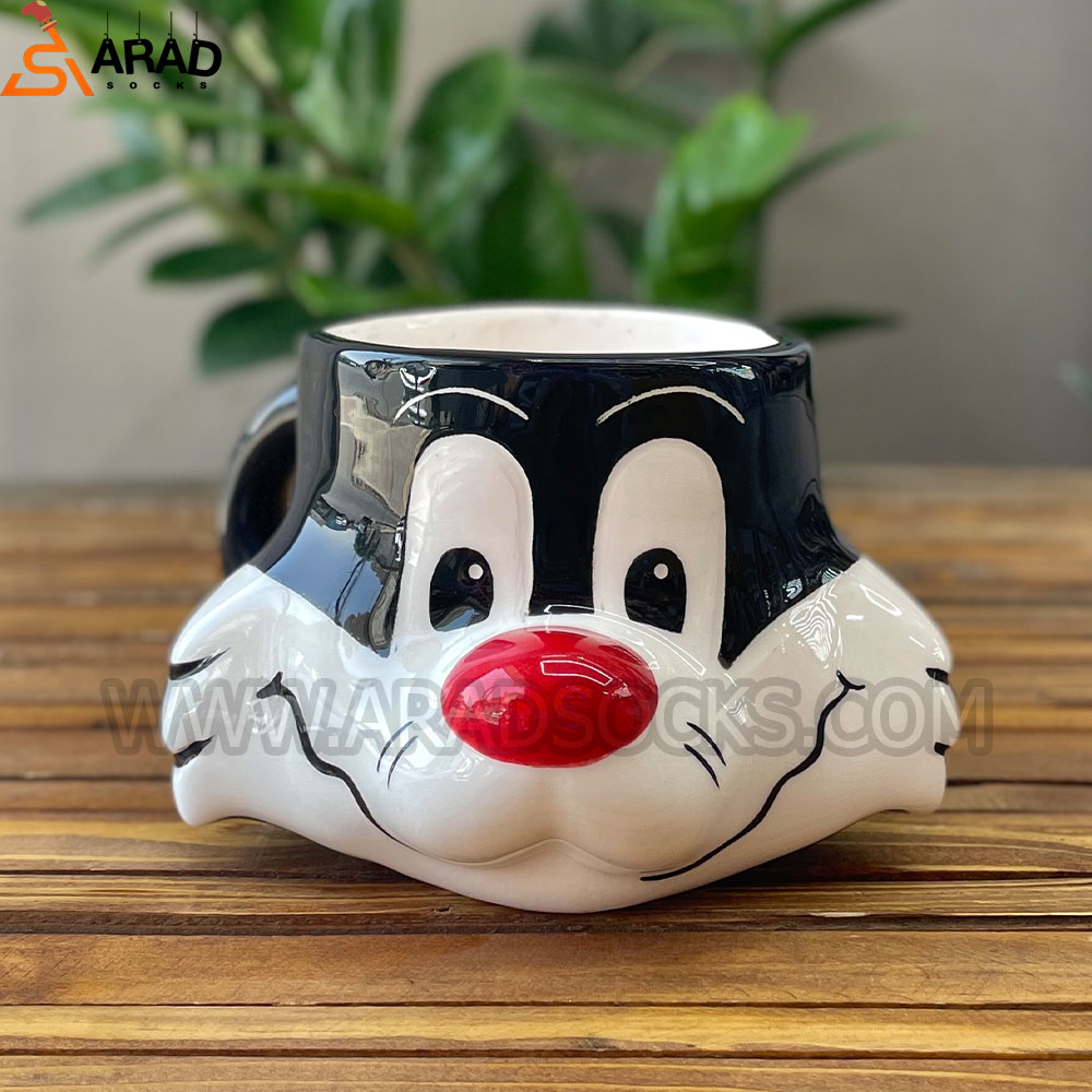 ماگ سرامیکی دستساز طرح سیلوستر ماگ سرامیکی دستساز طرح سیلوستر