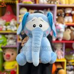 عروسک وارداتی طرح فیل خنگول آبی