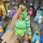 جاکلیدی سیلیکونی فشاری طرح قورباغه سبز