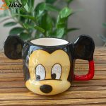 ماگ سرامیکی دستساز طرح میکی موس