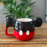 ماگ سرامیکی دستساز طرح میکی موس