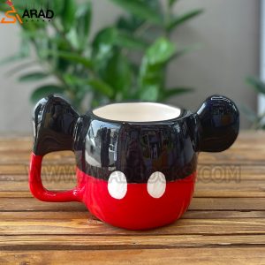 ماگ سرامیکی دستساز طرح میکی موس