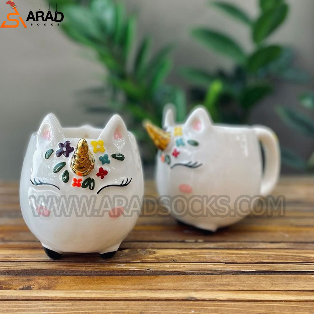 ماگ سرامیکی دستساز طرح یونیکورن ماگ سرامیکی دستساز طرح یونیکورن