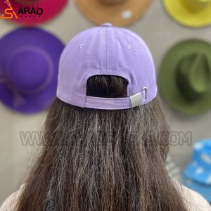 کلاه بیسبالی کتان طرح مونکلرmoncler رنگ یاسی