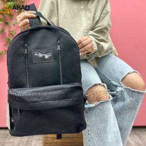 کوله پشتی وینتیج طرح آفرینش مشکی