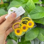 پک کش مو فانتزی آفتابگردان سه تایی