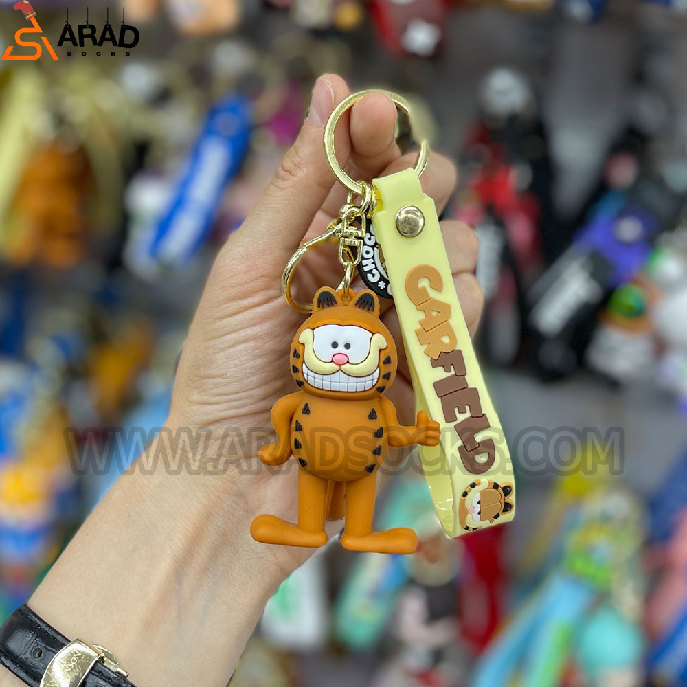 جاکلیدی سیلیکونی طرح گربه گارفیلد جاکلیدی سیلیکونی طرح گربه گارفیلد