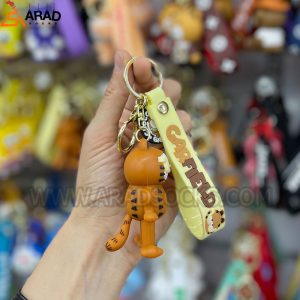 جاکلیدی سیلیکونی طرح گربه گارفیلد