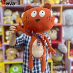 عروسک وارداتی طرح گربه قهوه ای