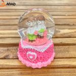 گوی چراغدار کوچک طرح دختر و پسر صورتی