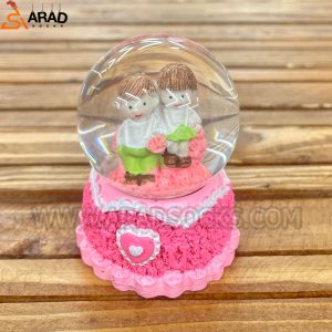 گوی چراغدار کوچک طرح دختر و پسر صورتی