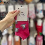 جوراب مچی فانتزی طرح یونیکورن سرخابی