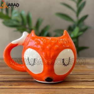 ماگ سرامیکی دستساز طرح روباه