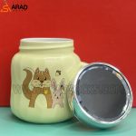 ماگ درب آینه ای طرح حیوانات زرد