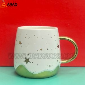 ماگ سرامیکی ستاره ای سفید