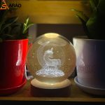 گوی کریستال سه بعدی طرح یونیکورن سایز4