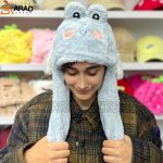 کلاه پمپی طرح قورباغه آبی