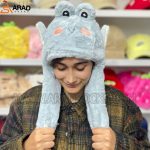 کلاه پمپی طرح قورباغه آبی