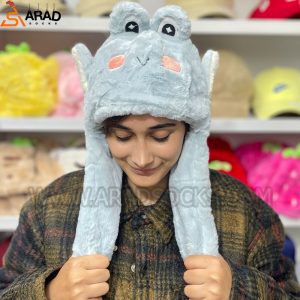 کلاه پمپی طرح قورباغه آبی