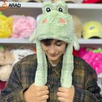 کلاه پمپی طرح قورباغه سبز