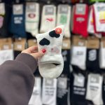 جوراب زمستانه بوکله مشکی سفید - Image 4