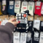 جوراب زمستانه بوکله مشکی سفید - Image 6