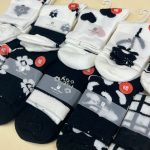 جوراب زمستانه بوکله مشکی سفید