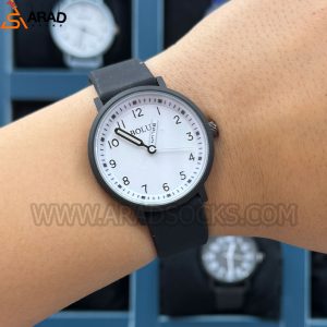 ساعت عقربه ای مشکی سفید