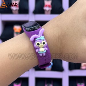 ساعت دیجیتالی خرگوش بنفش