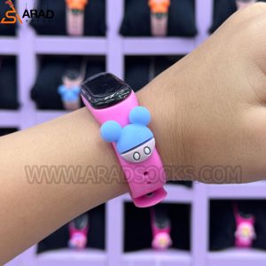 ساعت دیجیتالی میکی صورتی