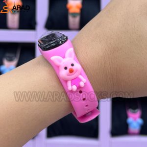 ساعت دیجیتالی خوک صورتی