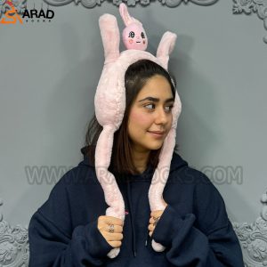 گوش گیر پمپی خرگوش صورتی
