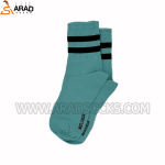 جوراب ساقدار دوخط آبی