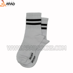 جوراب ساقدار دوخط سفید