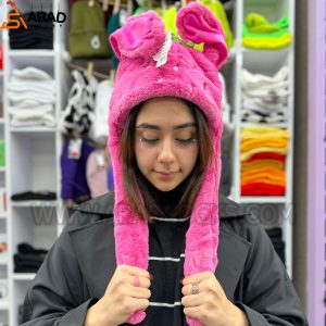 کلاه پمپی میوه ای صورتی پررنگ